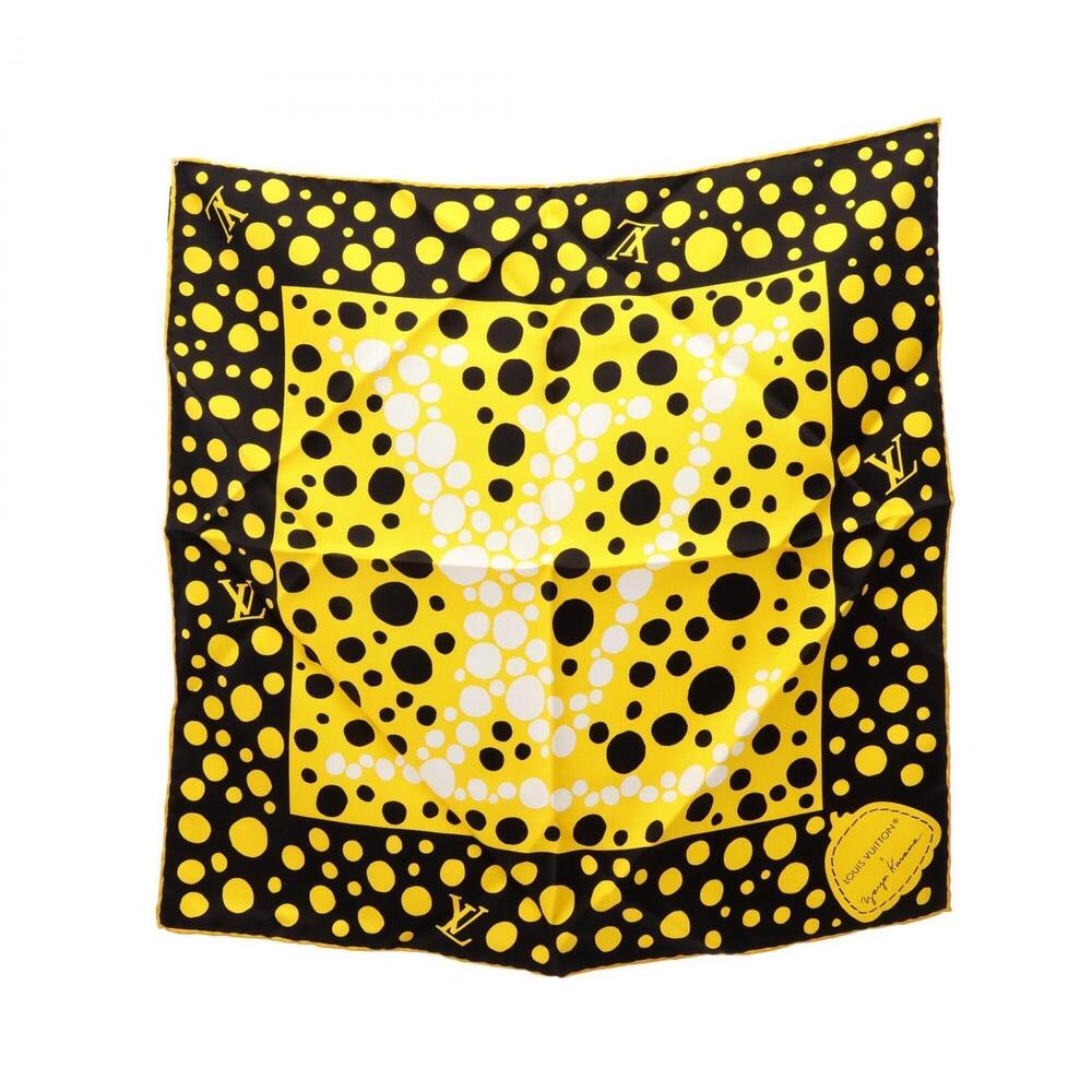 Louis Vuitton LV x YK Carre 45 Infinity Dot Yayoi Kusama Scarf Muffler Silk W...